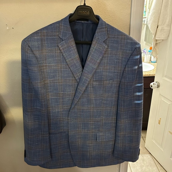 Michael Kors Blue Checkered Blazer